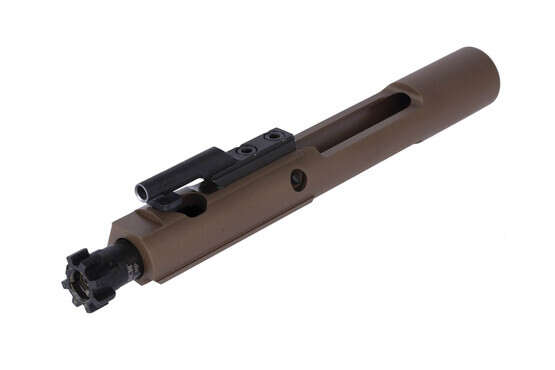 Bravo Company IonBond FDE AR-15 bolt carrier group is magnetic particle inspected and high pressure tested.